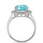 Silberring mit Paraiba Quarz