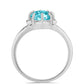 Silberring mit Paraiba Quarz