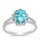 Silberring mit Paraiba Quarz