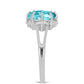 Silberring mit Paraiba Quarz