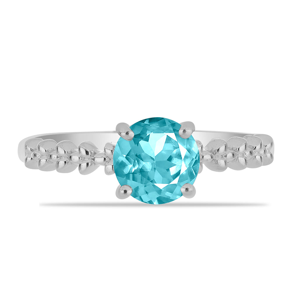 Silberring mit Paraiba Quarz 1 