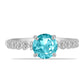 Silberring mit Paraiba Quarz