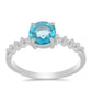 Silberring mit Paraiba Quarz
