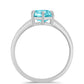 Silberring mit Paraiba Quarz