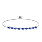 Silberarmband mit australischem blauem Saphir