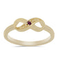 Goldplattierter Silberring mit lila Diamant
