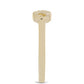 Goldplattierter Silberring mit lila Diamant