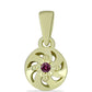schmuckgarnitur aus Goldplattierte Silber mit lila Diamant