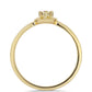 schmuckgarnitur aus Goldplattierte Silber mit lila Diamant