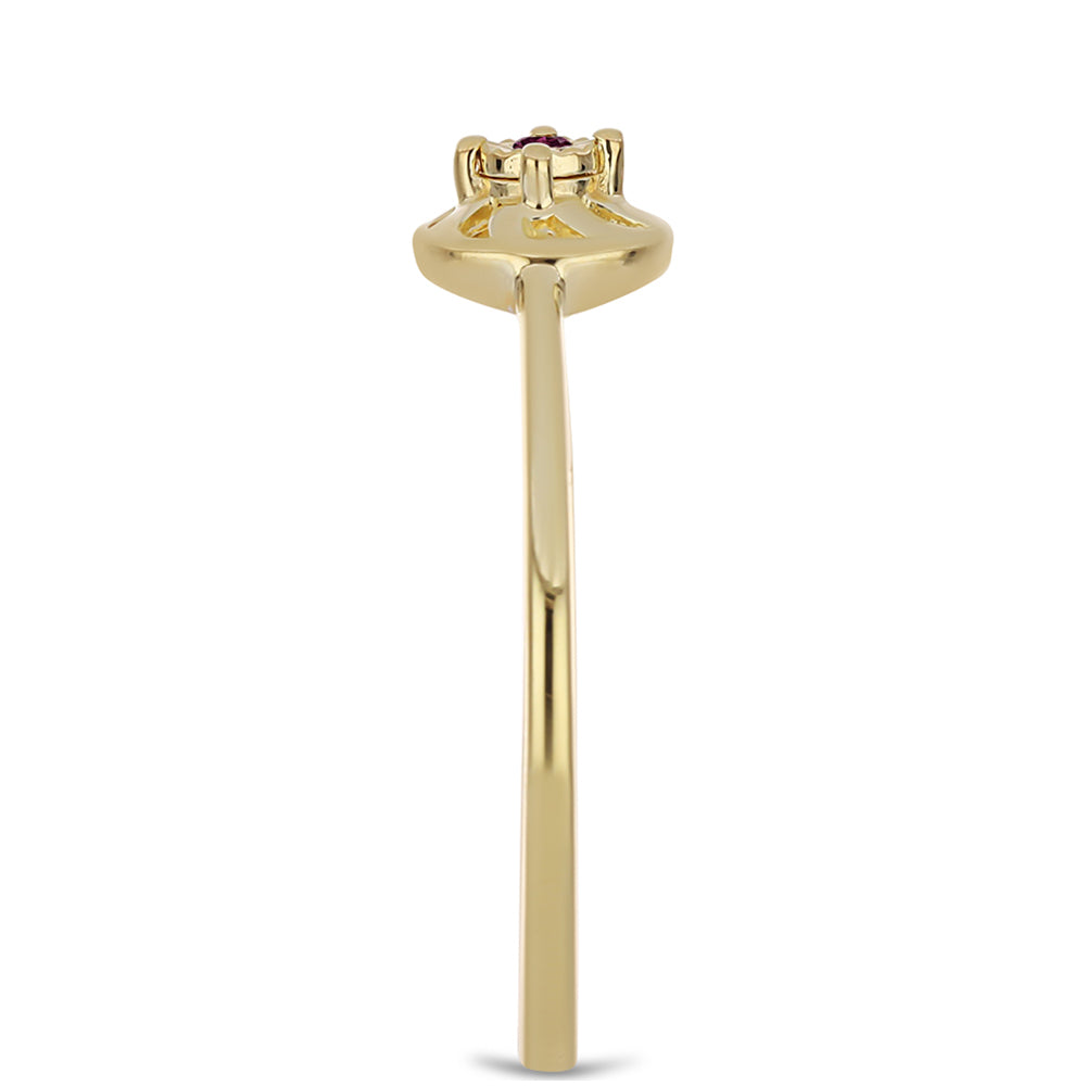 schmuckgarnitur aus Goldplattierte Silber mit lila Diamant 9 