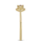 schmuckgarnitur aus Goldplattierte Silber mit lila Diamant