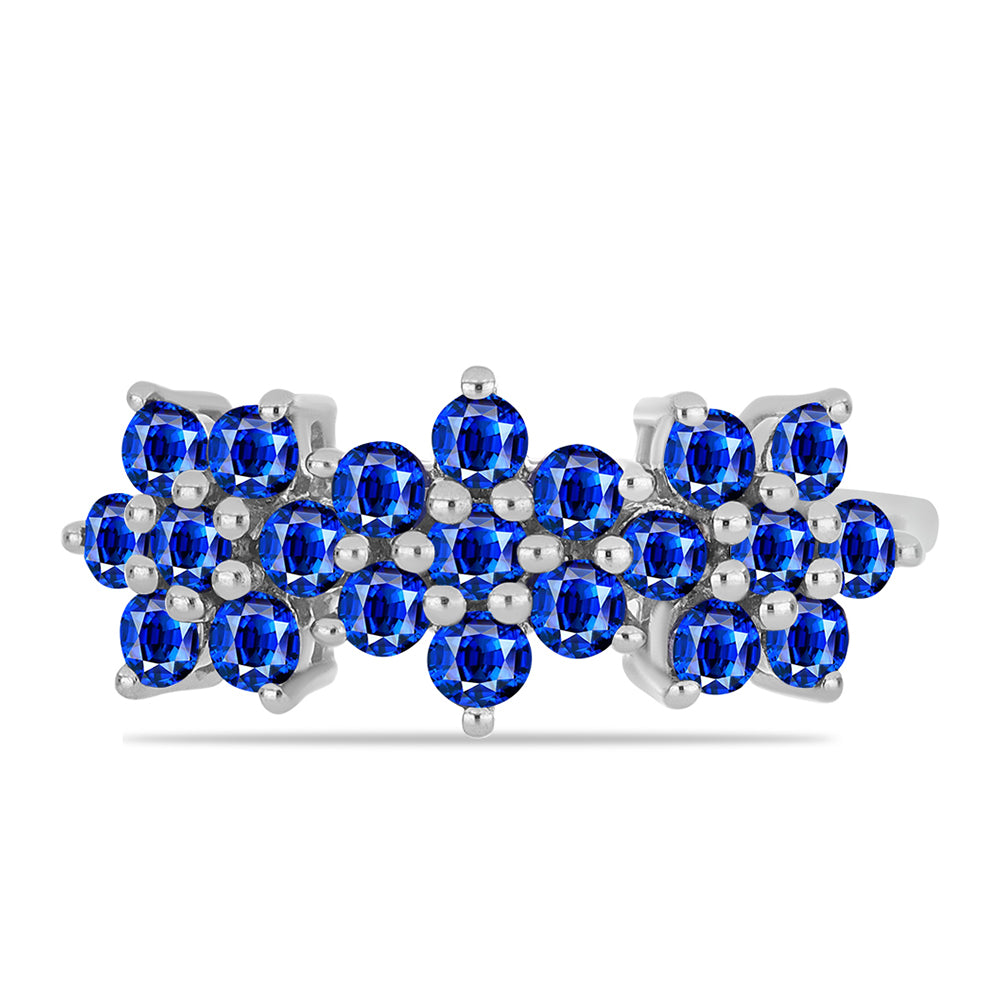 Silberring mit australischem blauem Saphir 1 