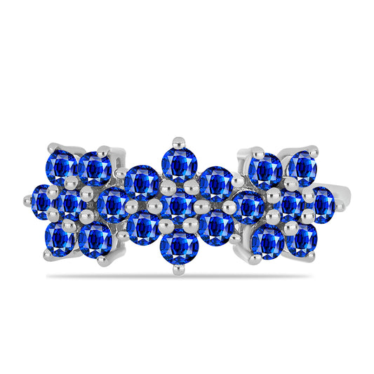 Silberring mit australischem blauem Saphir