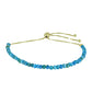 Goldplattiertes Silberarmband mit Austerntürkis