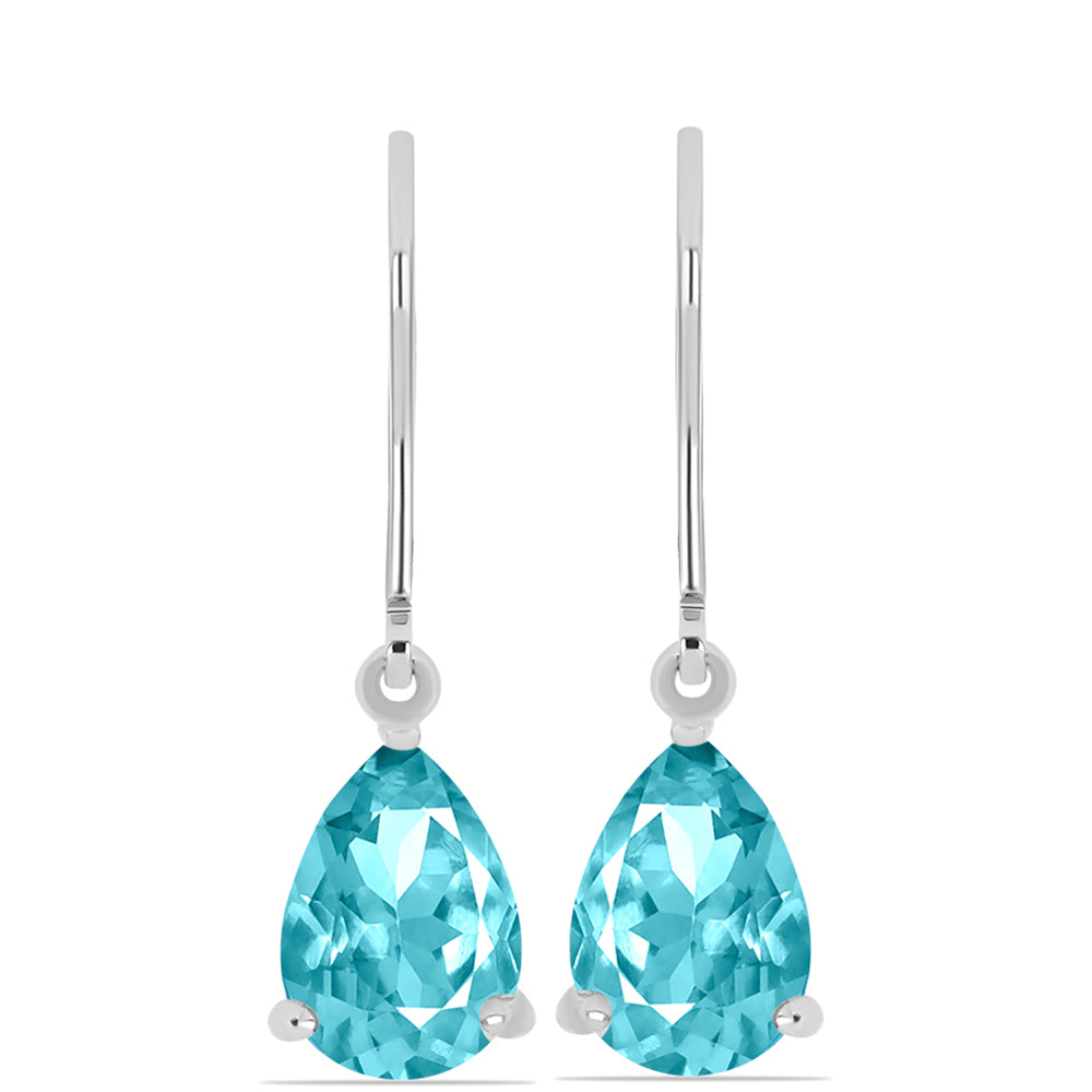 Silberohrringe mit Paraiba Quarz 1 