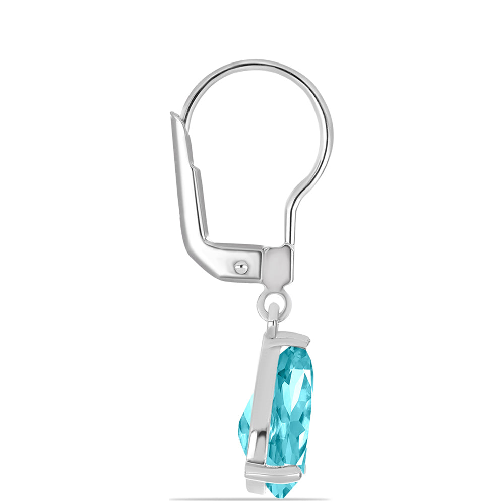 Silberohrringe mit Paraiba Quarz 2 