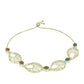 Goldplattiertes Silberarmband mit Austerntürkis