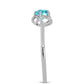 schmuckgarnitur aus Silber mit Paraiba Quarz