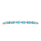 Silberarmband mit Paraiba Quarz