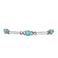 Silberarmband mit Paraiba Quarz