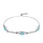 Silberarmband mit Paraiba Quarz