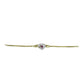 Goldplattiertes Silberarmband mit lila Diamant und weißem Diamant
