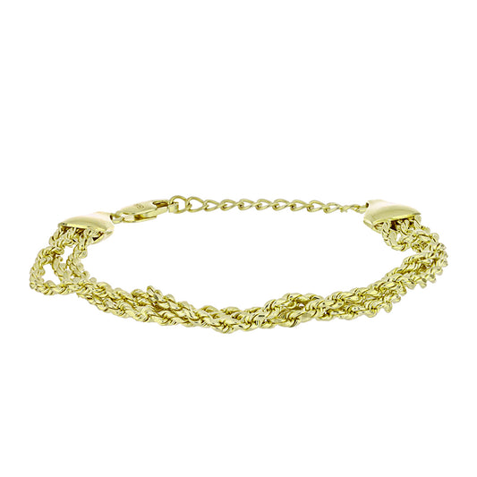 Goldplattiertes Silberarmband