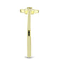 Goldplattierter Silberring mit Champagner-Diamant