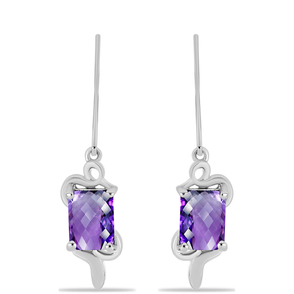 Silberohrringe mit marokkanischem Amethyst 1 