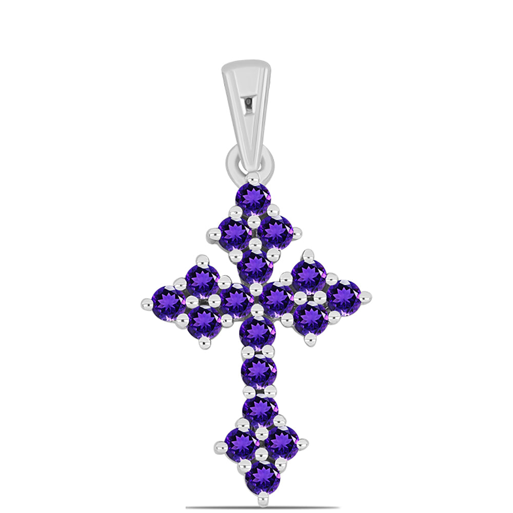 Silberanhänger mit marokkanischem Amethyst