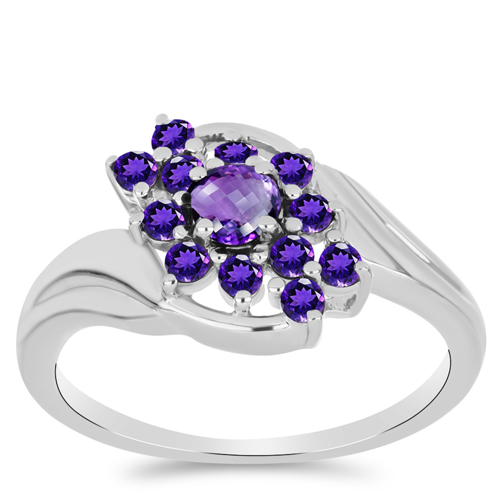 Silberring mit marokkanischem Amethyst 3 