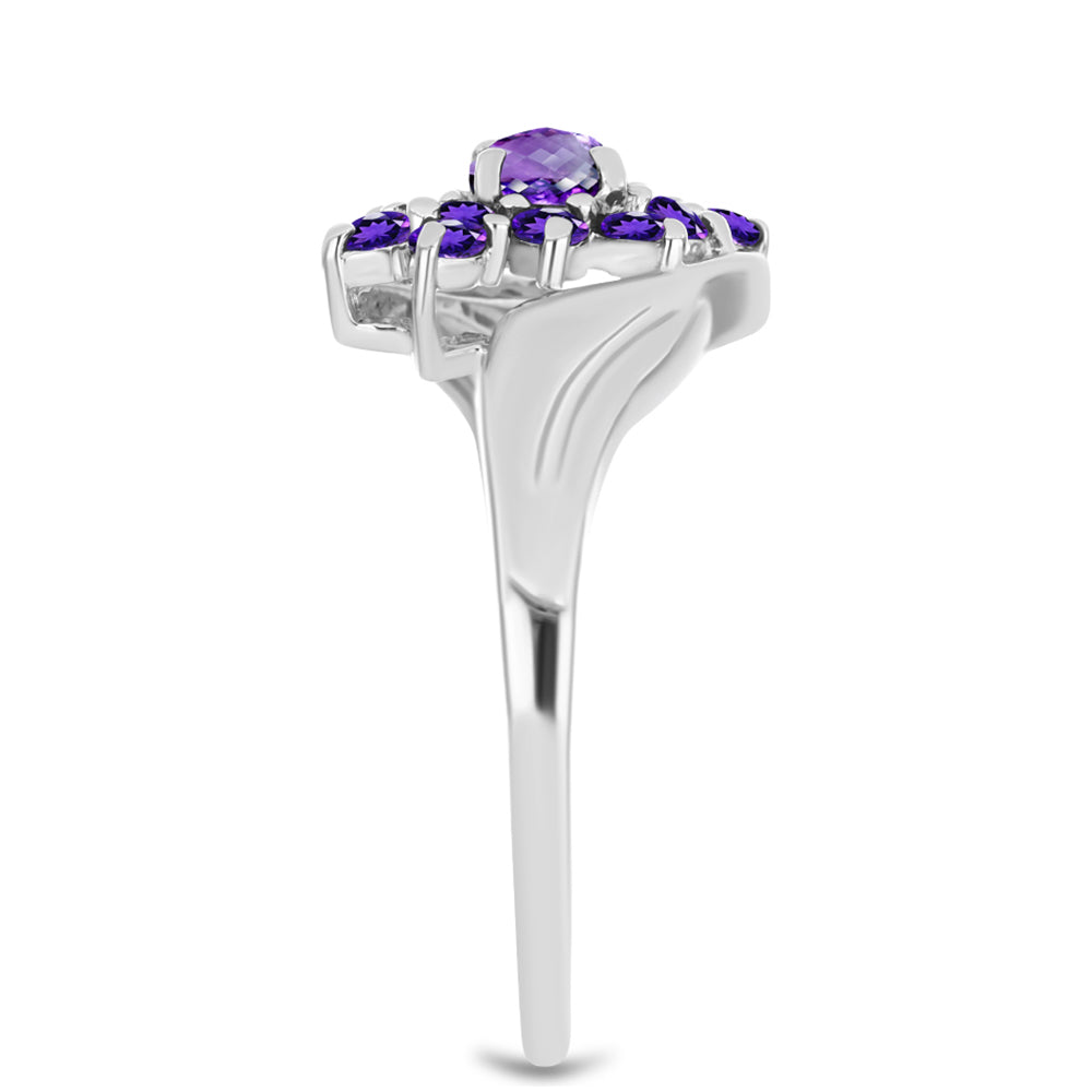 Silberring mit marokkanischem Amethyst 4 