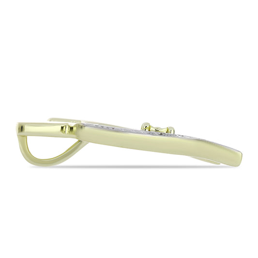 Goldplattierter Silberanhänger mit Champagner-Diamant und weißem Diamant