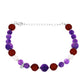 Silberarmband mit marokkanischem Amethyst und weißer Süßwasserperle