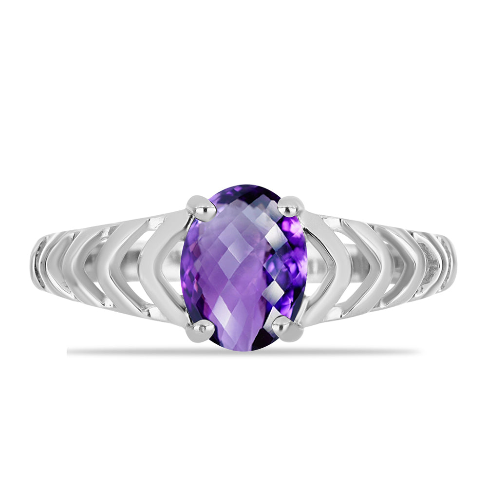 Silberring mit marokkanischem Amethyst