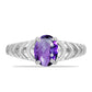 Silberring mit marokkanischem Amethyst