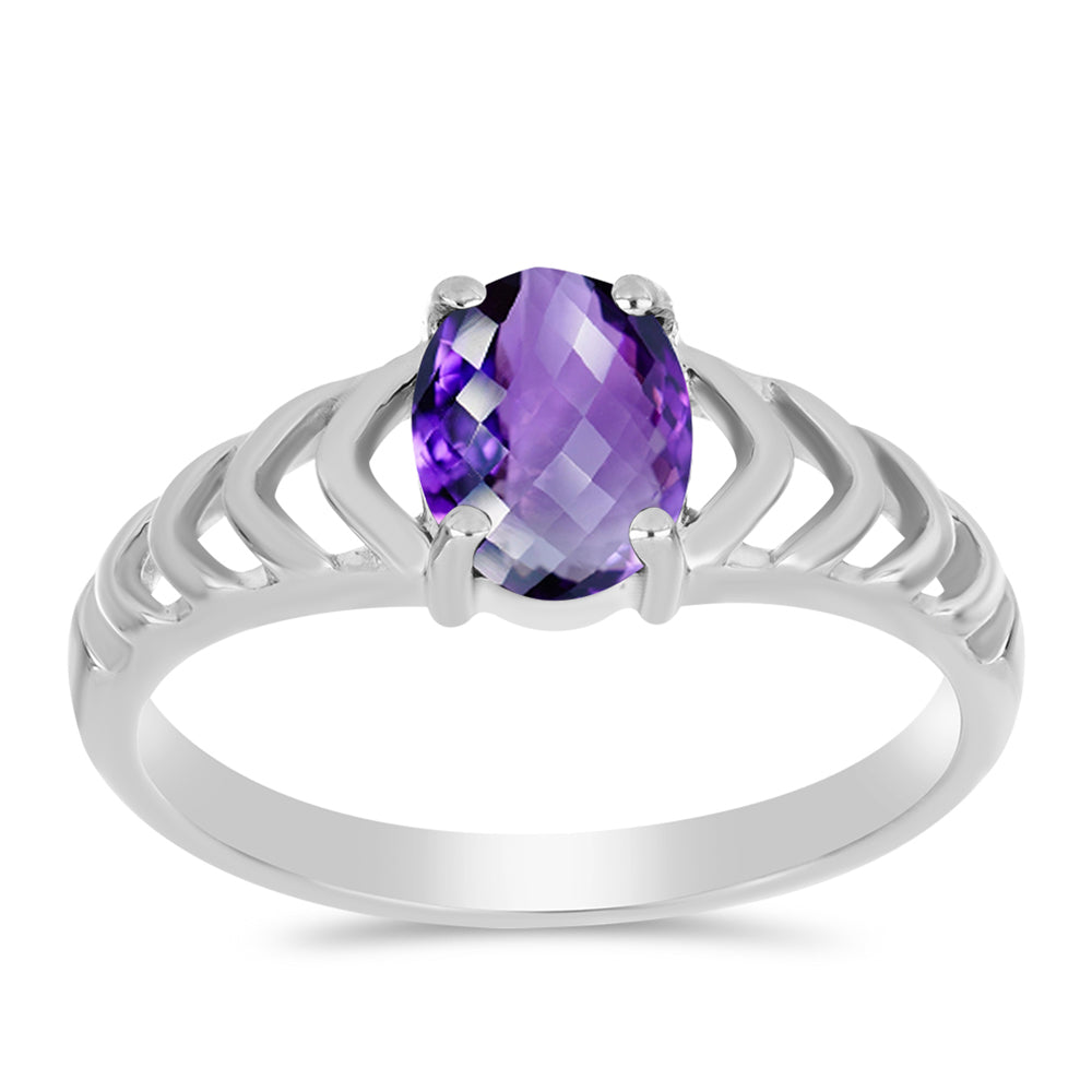 Silberring mit marokkanischem Amethyst