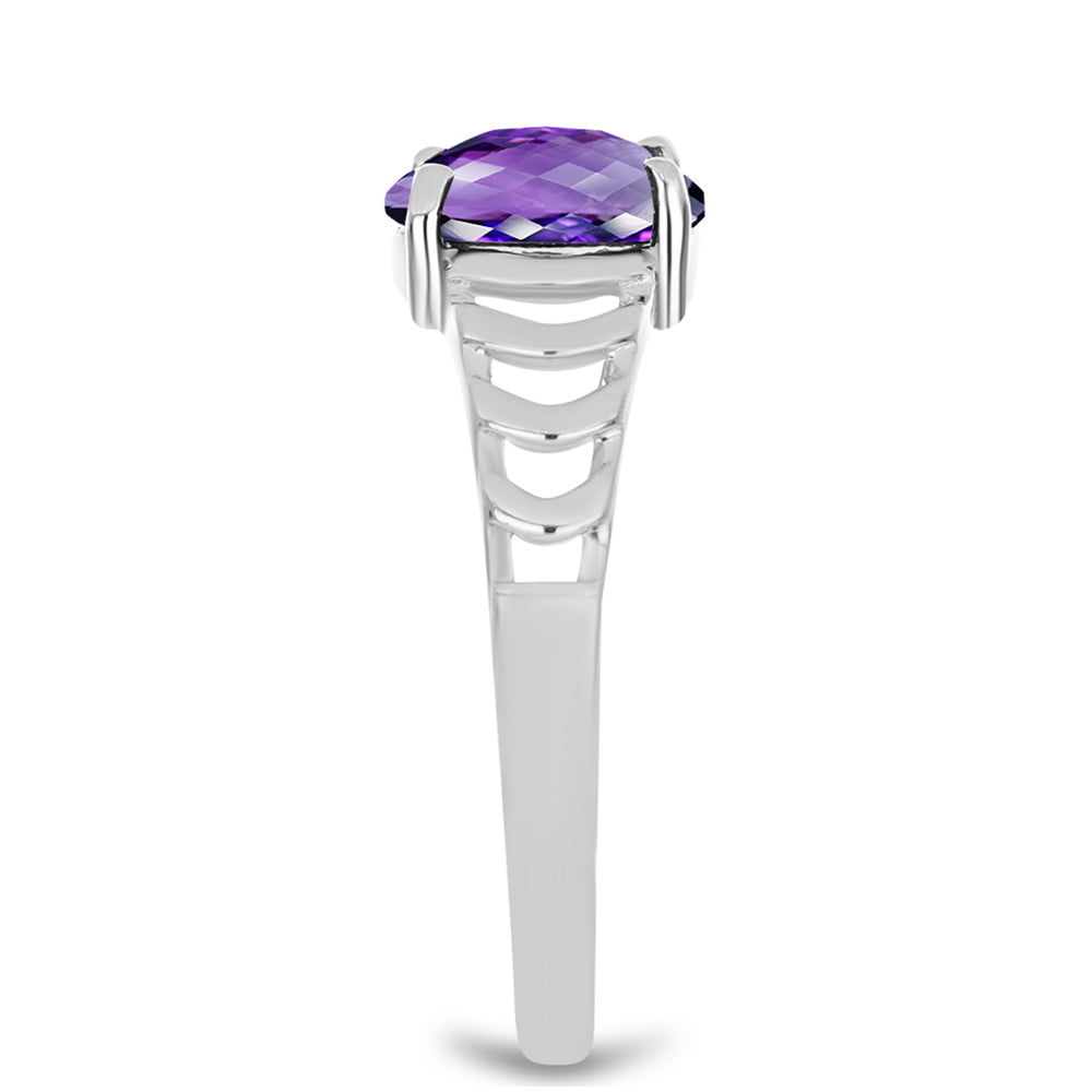 Silberring mit marokkanischem Amethyst 4 