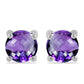 Silberohrringe mit marokkanischem Amethyst