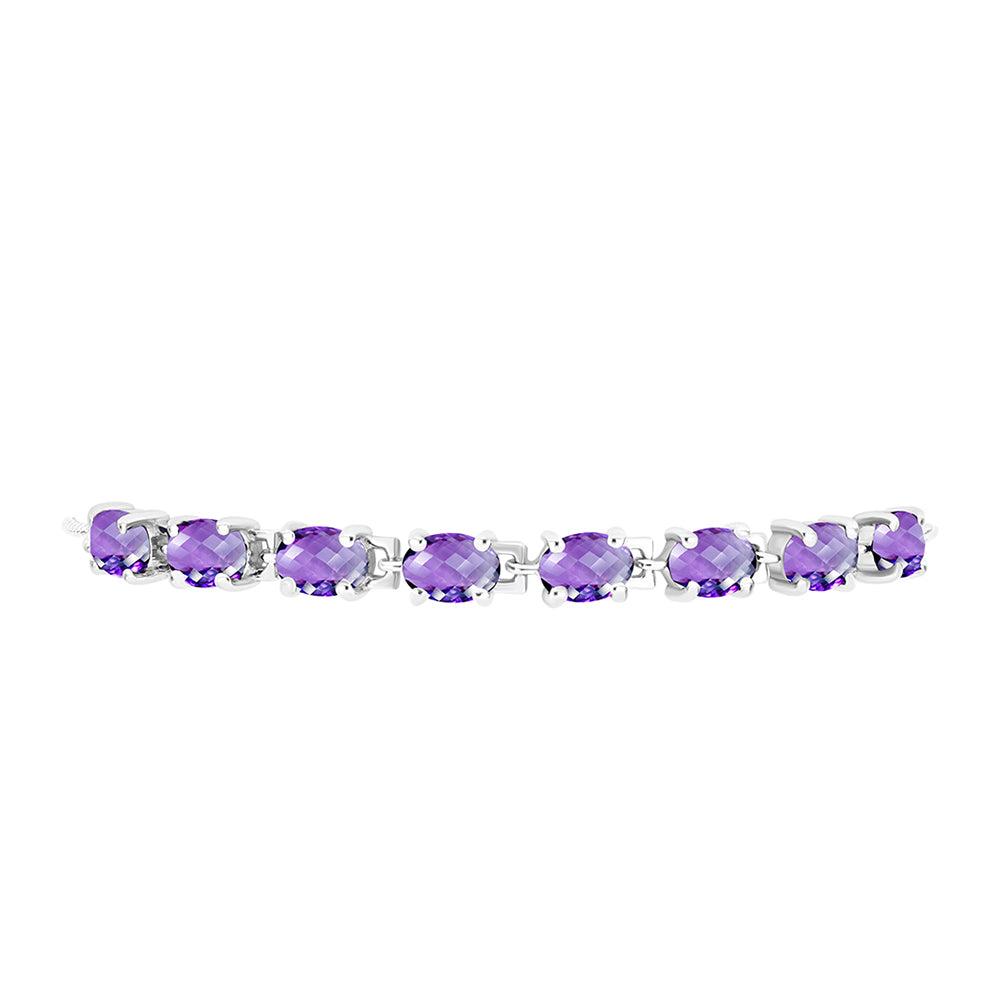 Silberarmband mit marokkanischem Amethyst