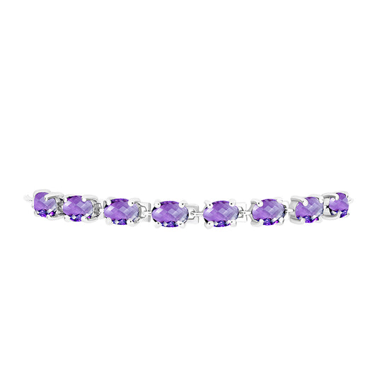 Silberarmband mit marokkanischem Amethyst