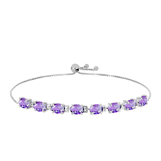 Silberarmband mit marokkanischem Amethyst