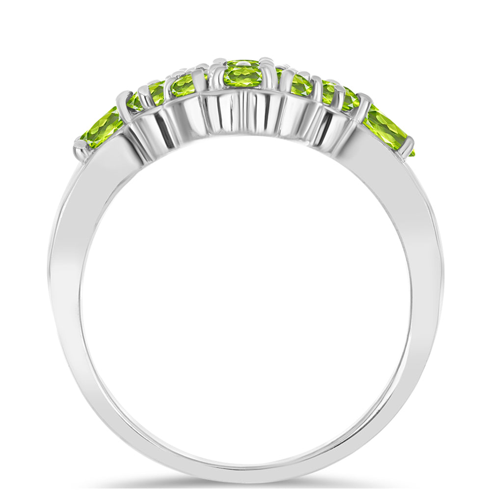 Silberring mit Peridot aus Changbai 2 