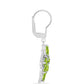 Silberohrringe mit Peridot aus Changbai