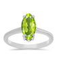 Silberring mit Peridot aus Changbai