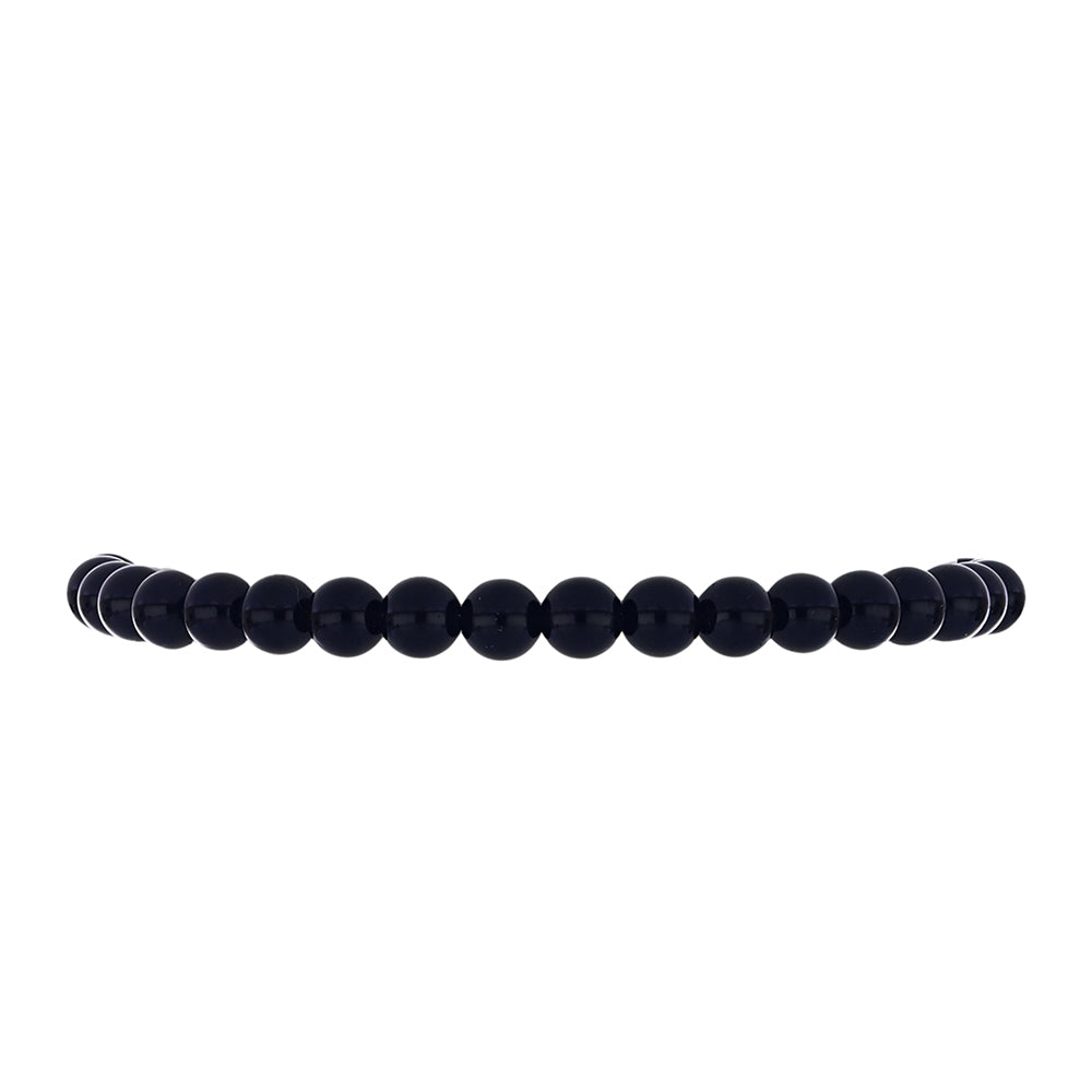 Goldplattiertes Silberarmband mit schwarzem Onyx aus Suwar 2 