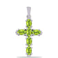 Silberanhänger mit Peridot aus Changbai