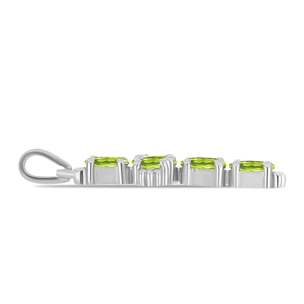 Silberanhänger mit Peridot aus Changbai 2 