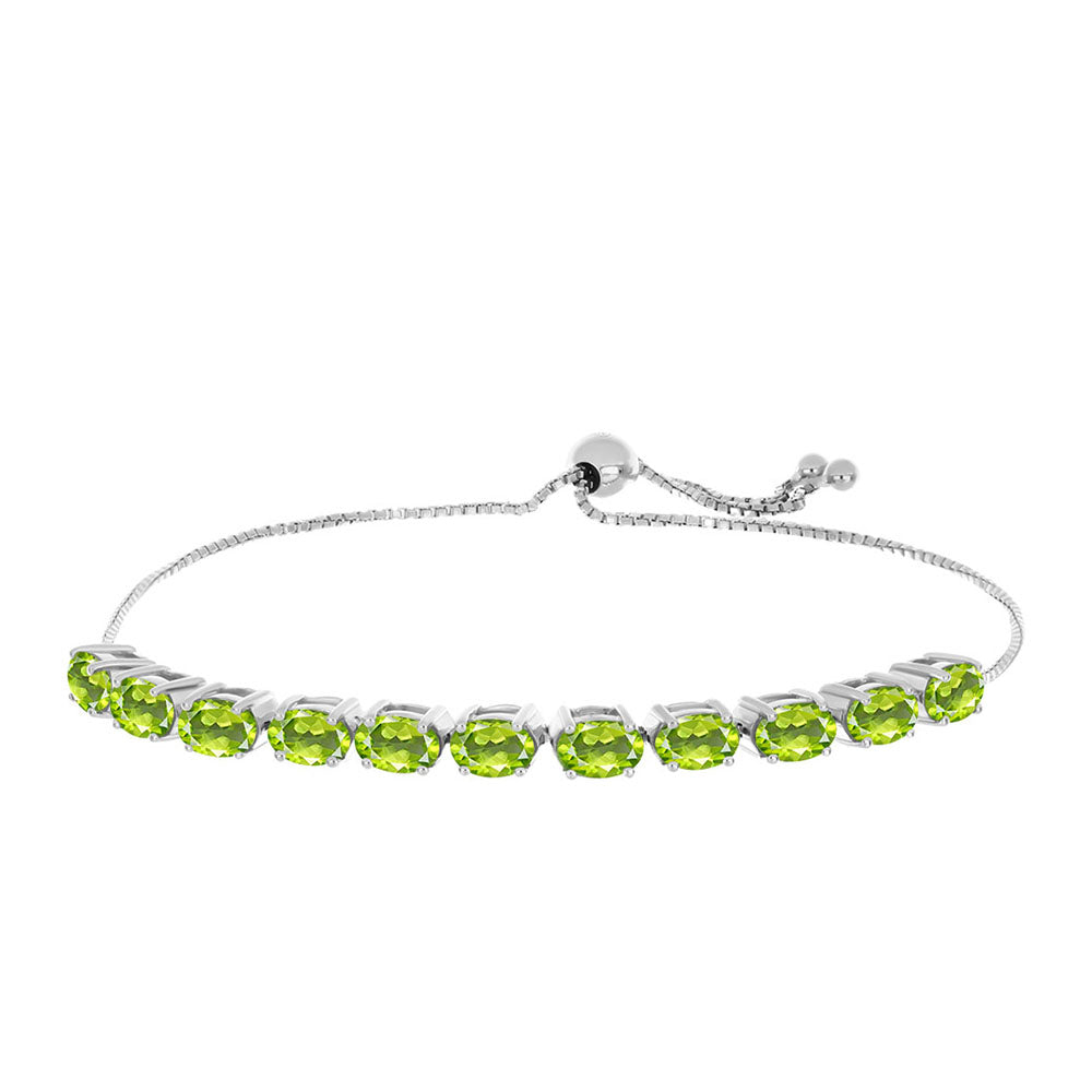 Silberarmband mit Peridot aus Changbai