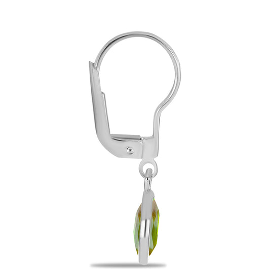 Silberohrringe mit Peridot aus Changbai